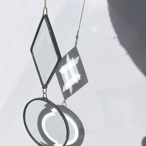 Modern Minimalist Glass Suncatcher