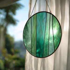 Stained Glass Pattern Geometric Abstract  PDF – Modern Suncatcher Template – DIY Minimalist Glass Art Design